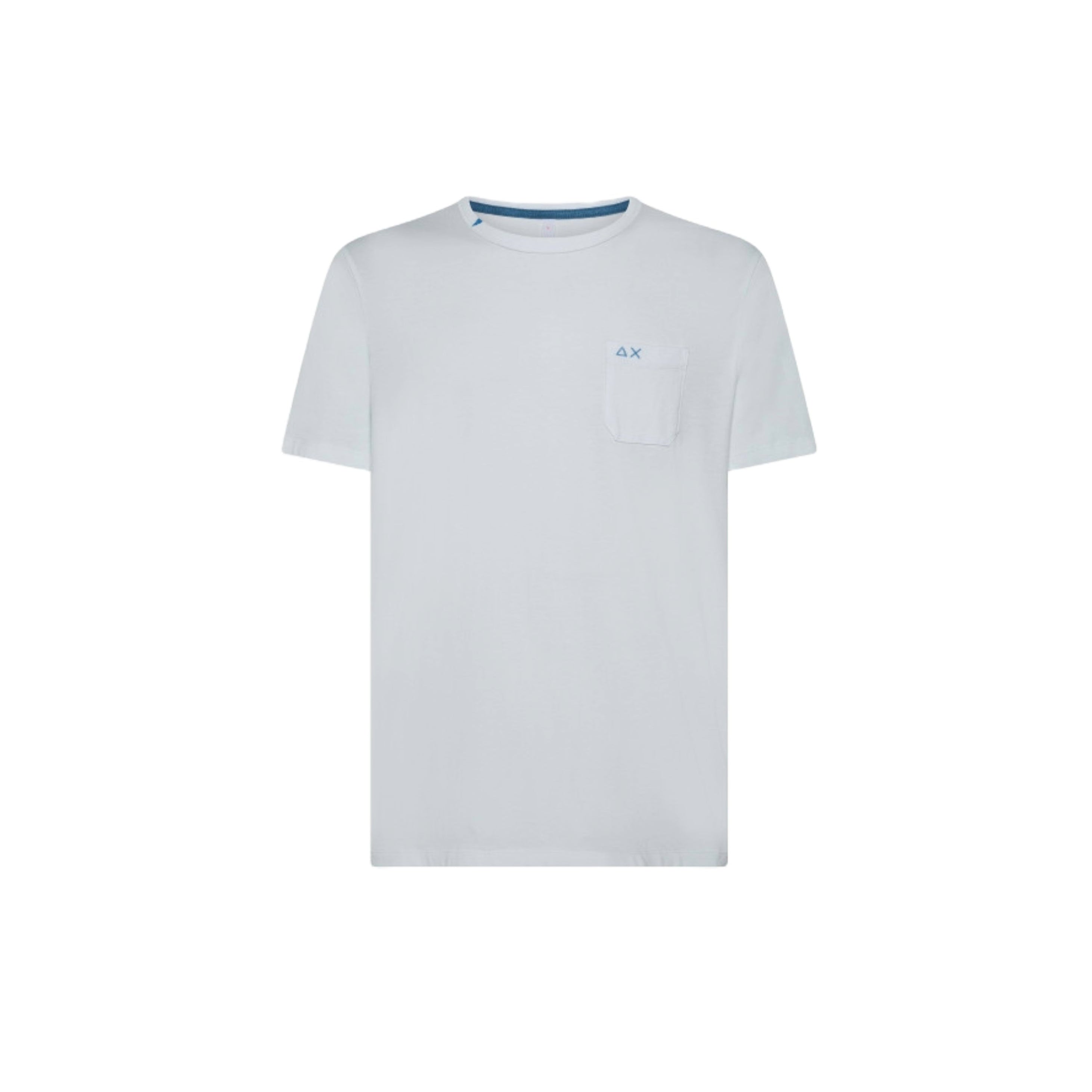 Sun68 T-Shirt In Jersey Di Cotone Con Taschino