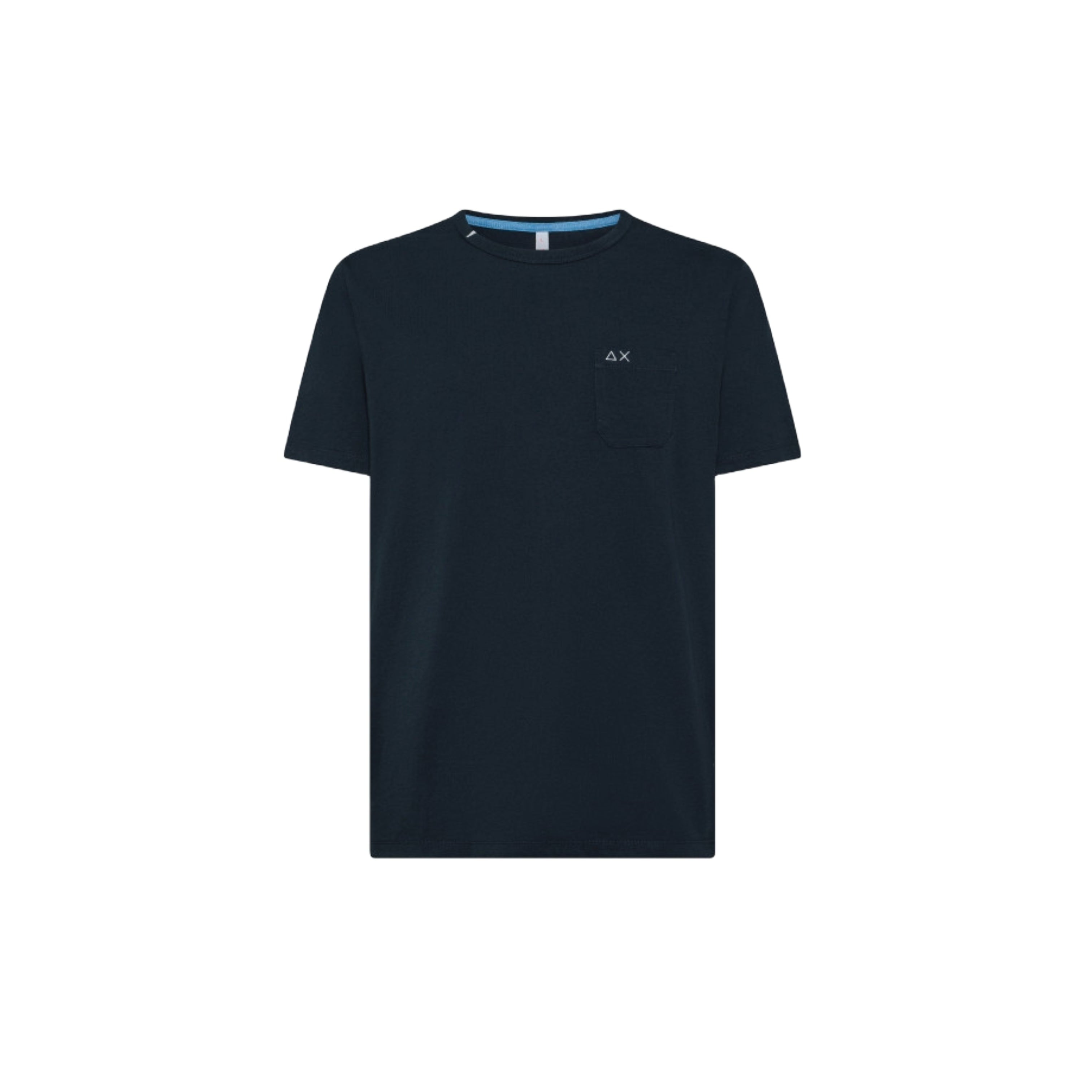 Sun68 T-Shirt In Jersey Di Cotone Con Taschino