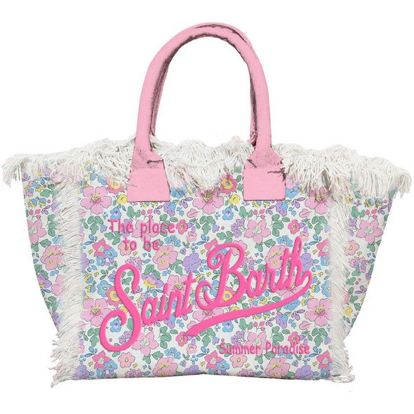 MC2 Saint Barth Borsa Vanity Mini Violet Flowers