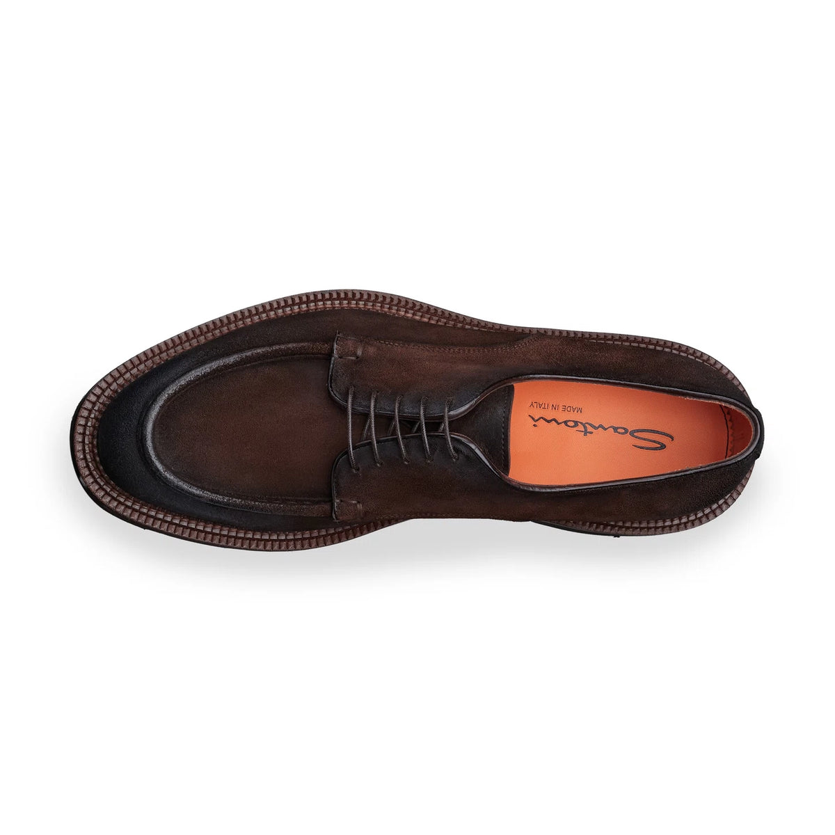Stringata Derby da uomo in suede
