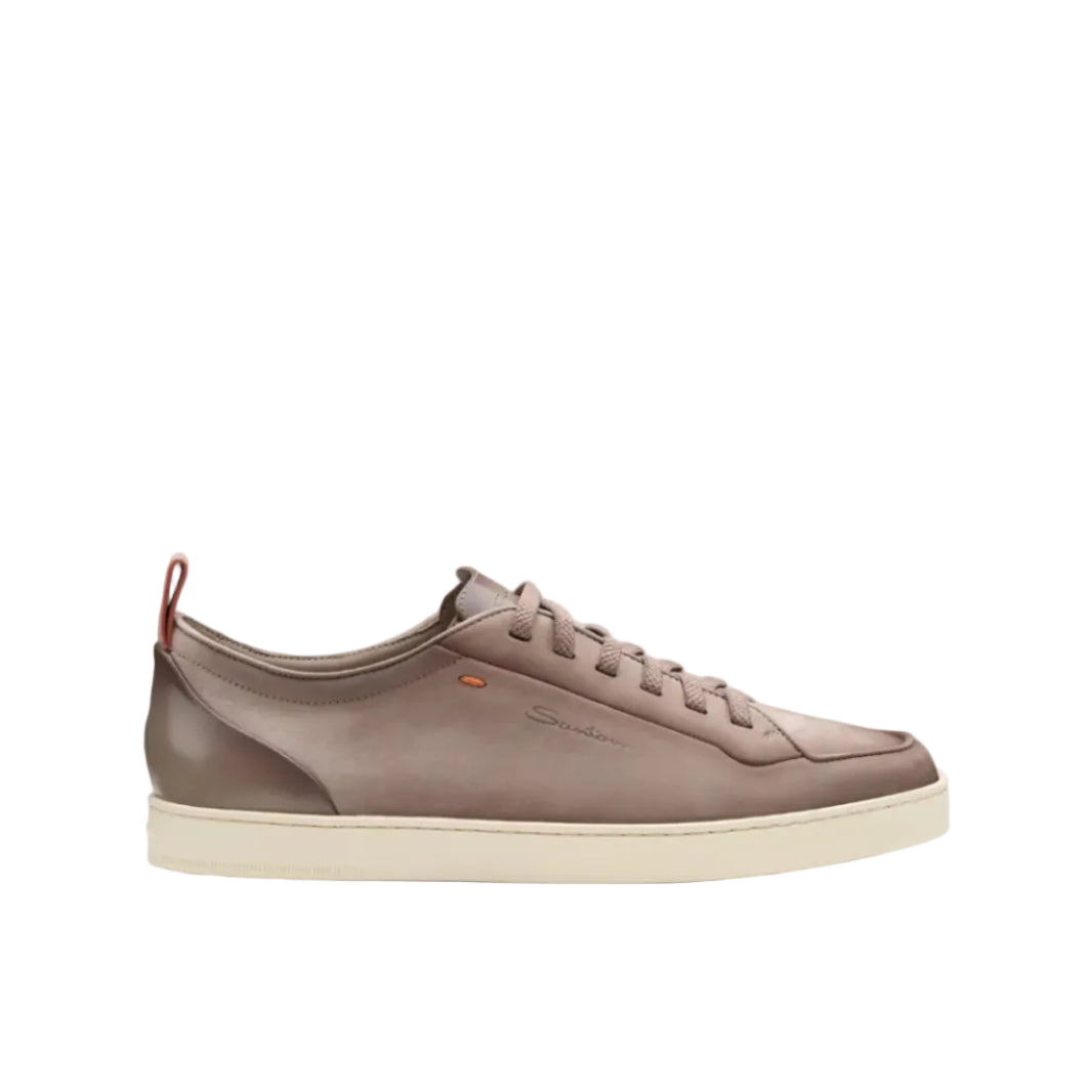 Sneaker Off-duty da uomo in nabuk beige