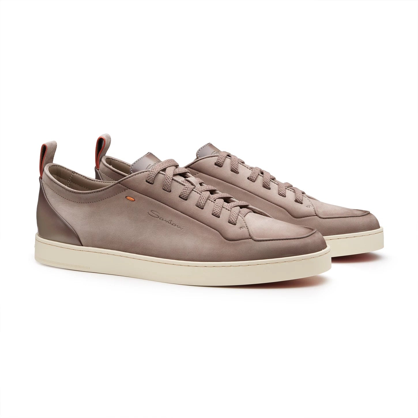 Sneaker Off-duty da uomo in nabuk beige