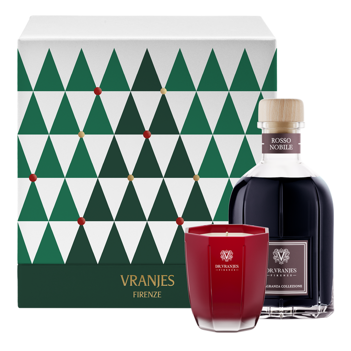 Gift Box Rosso Nobile 250 ml e Candela 80 g