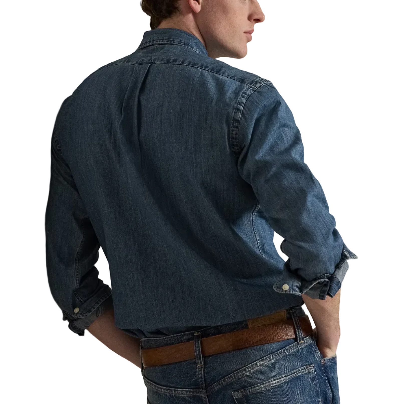 Camicia in Denim Custom Fit