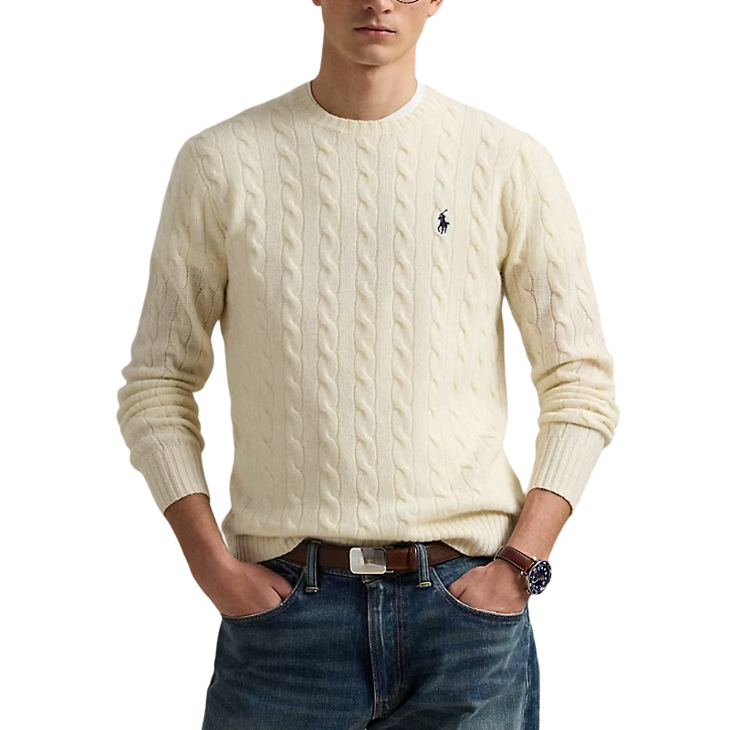 Polo Ralph Lauren Maglia Girocollo a Trecce