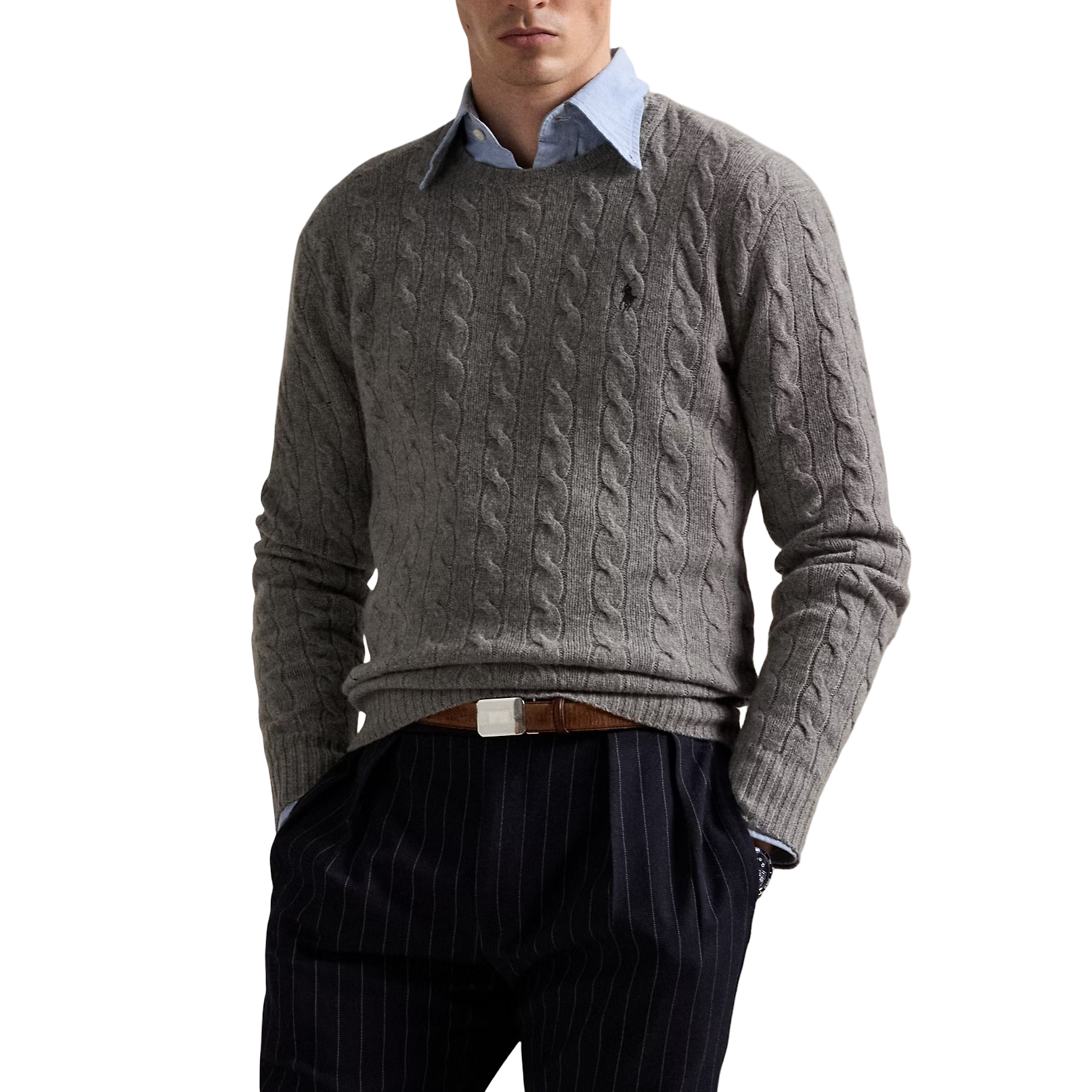 Polo Ralph Lauren Maglia Girocollo a Trecce