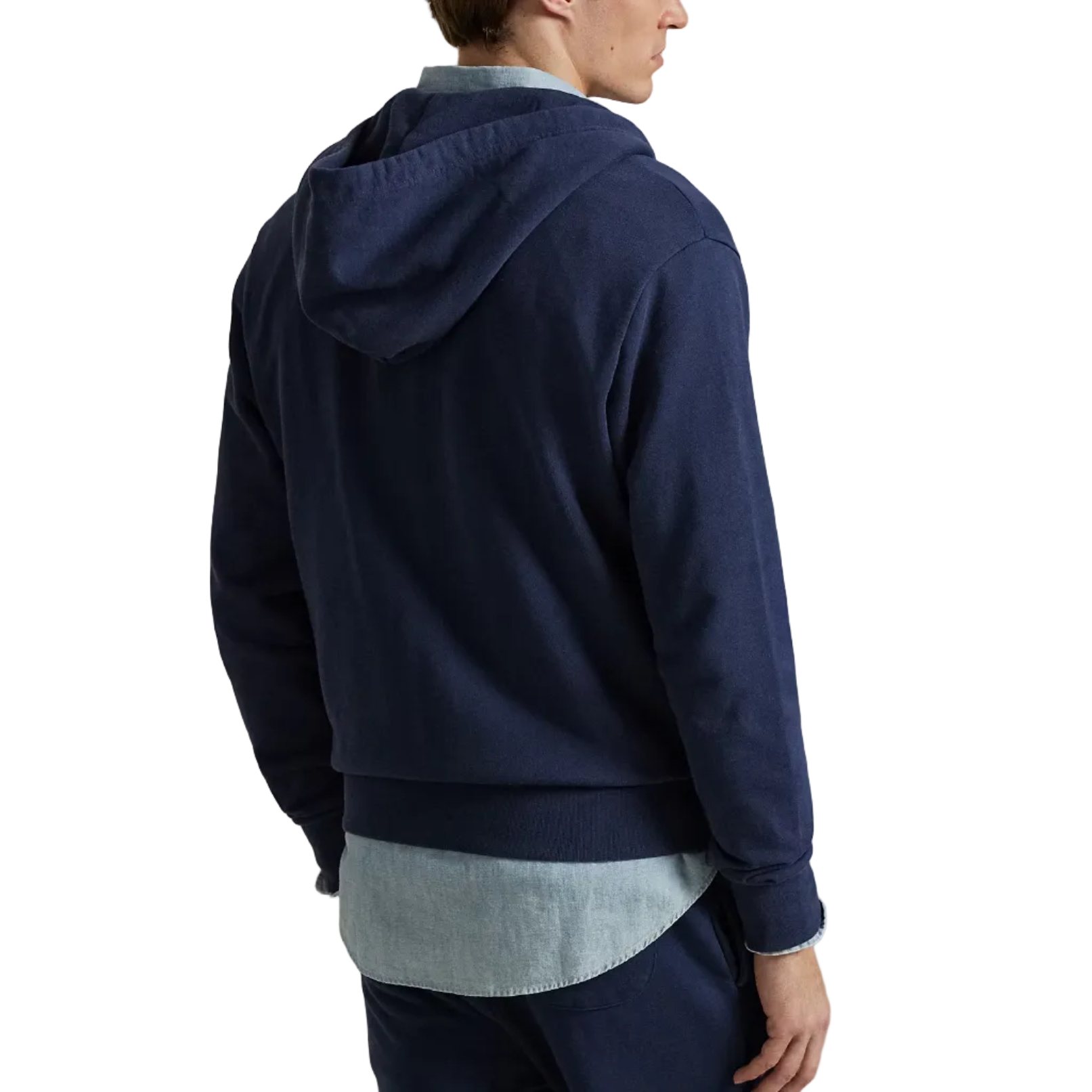 Felpa Full Zip in Cotone con Cappuccio