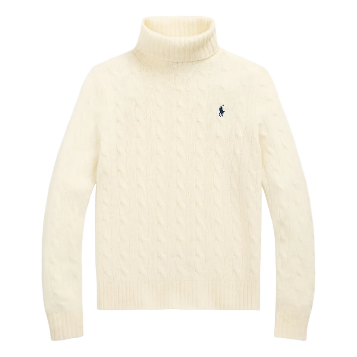 Dolcevita in lana e cashmere a trecce