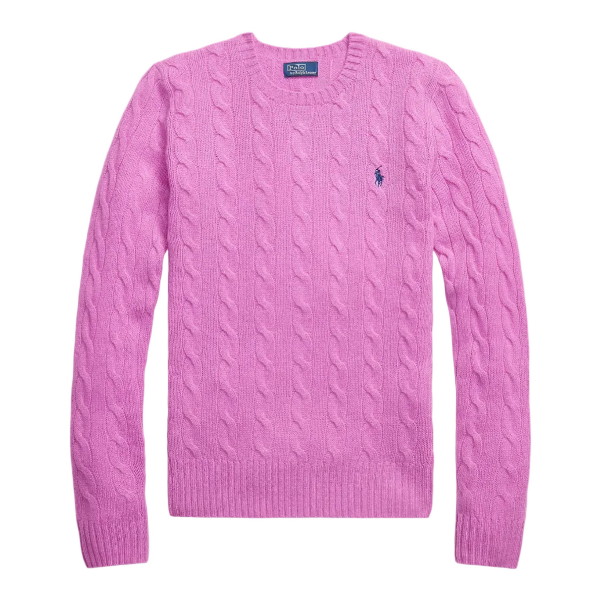 Girocollo in lana e cashmere a trecce