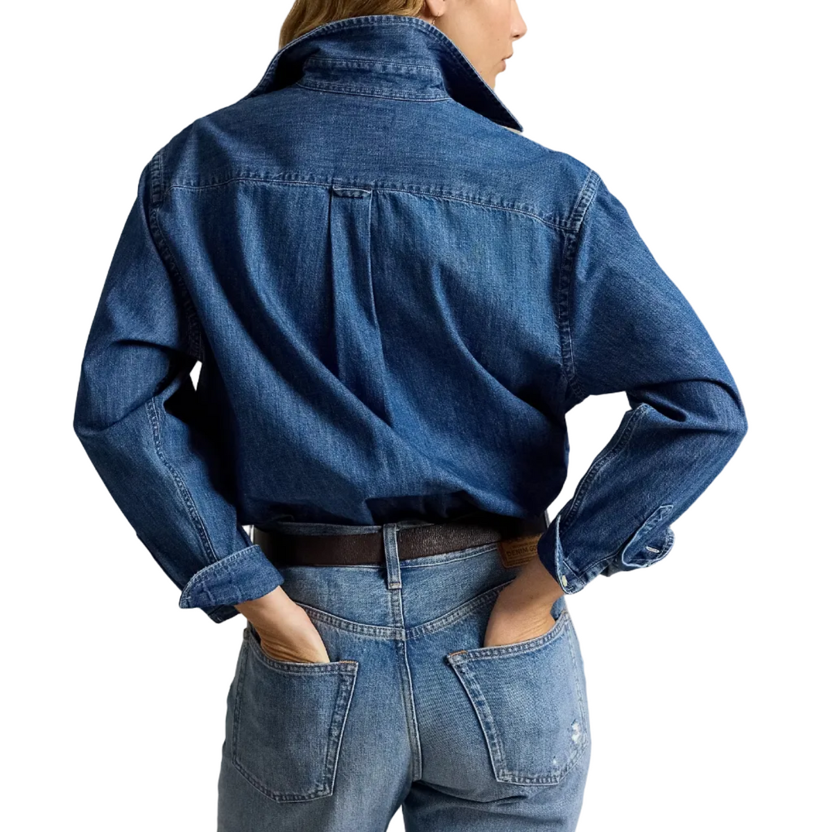 Camicia in denim di cotone Big-Fit