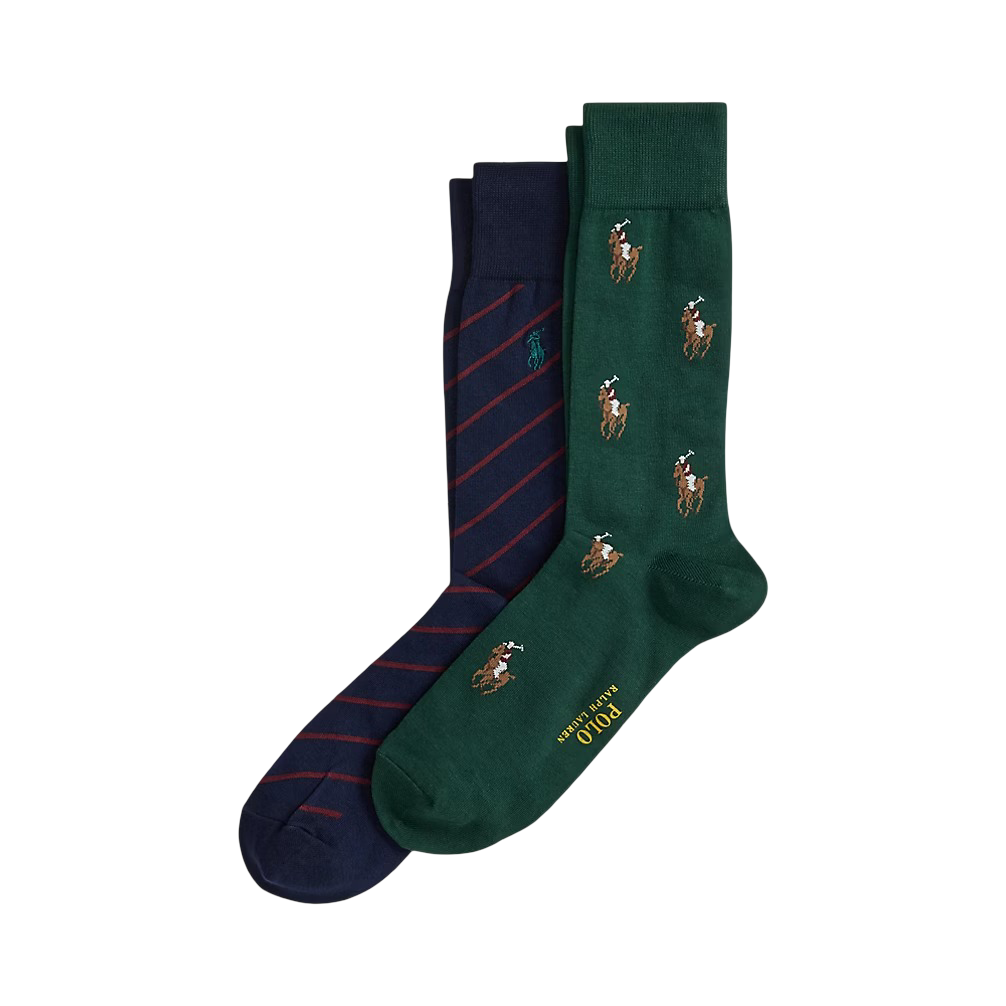 Polo Ralph Lauren Calze con Pony e a Righe