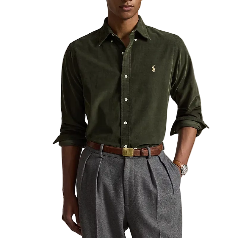 Camicia in velluto a coste Custom-Fit