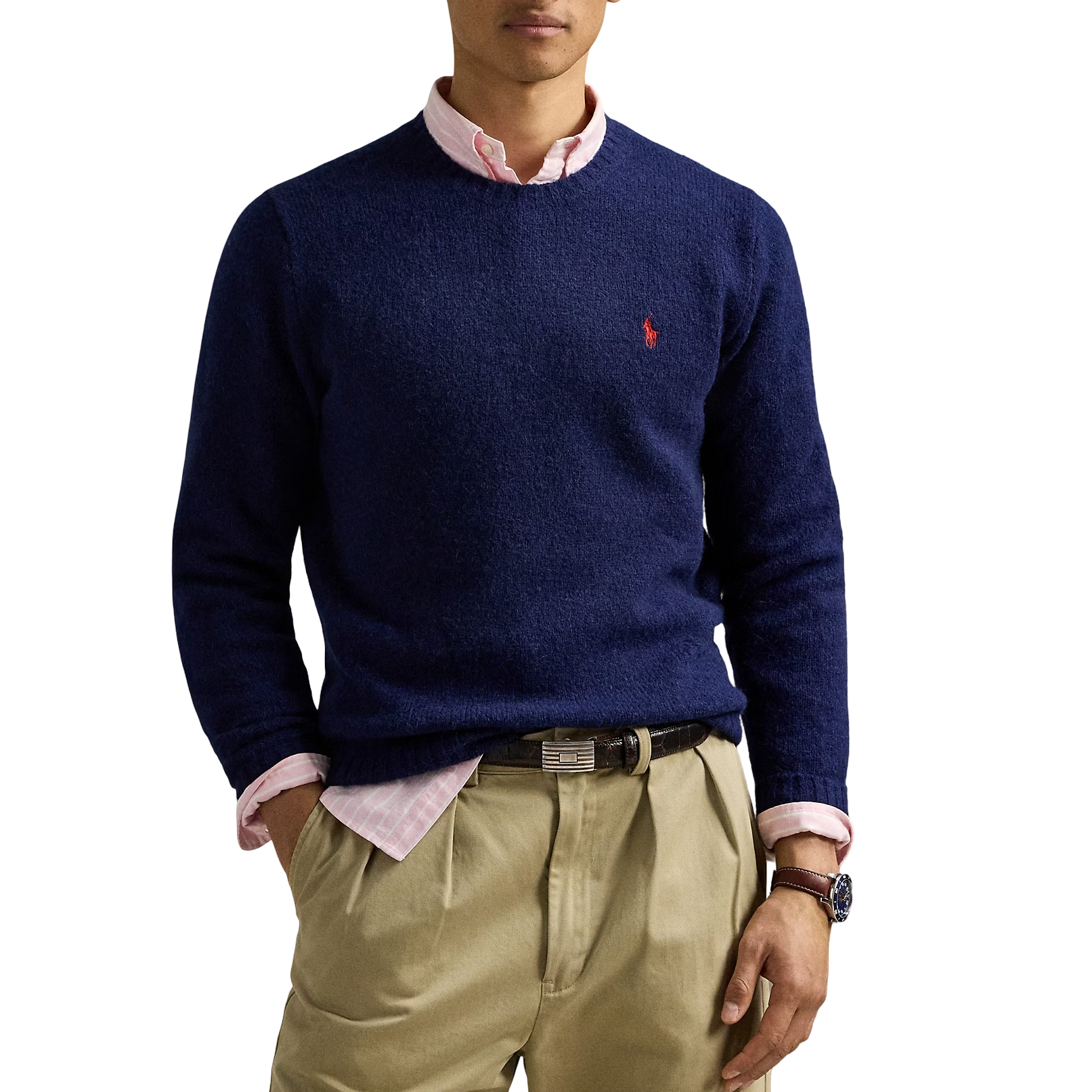 Polo Ralph Lauren Maglia a Giro Effetto Texture