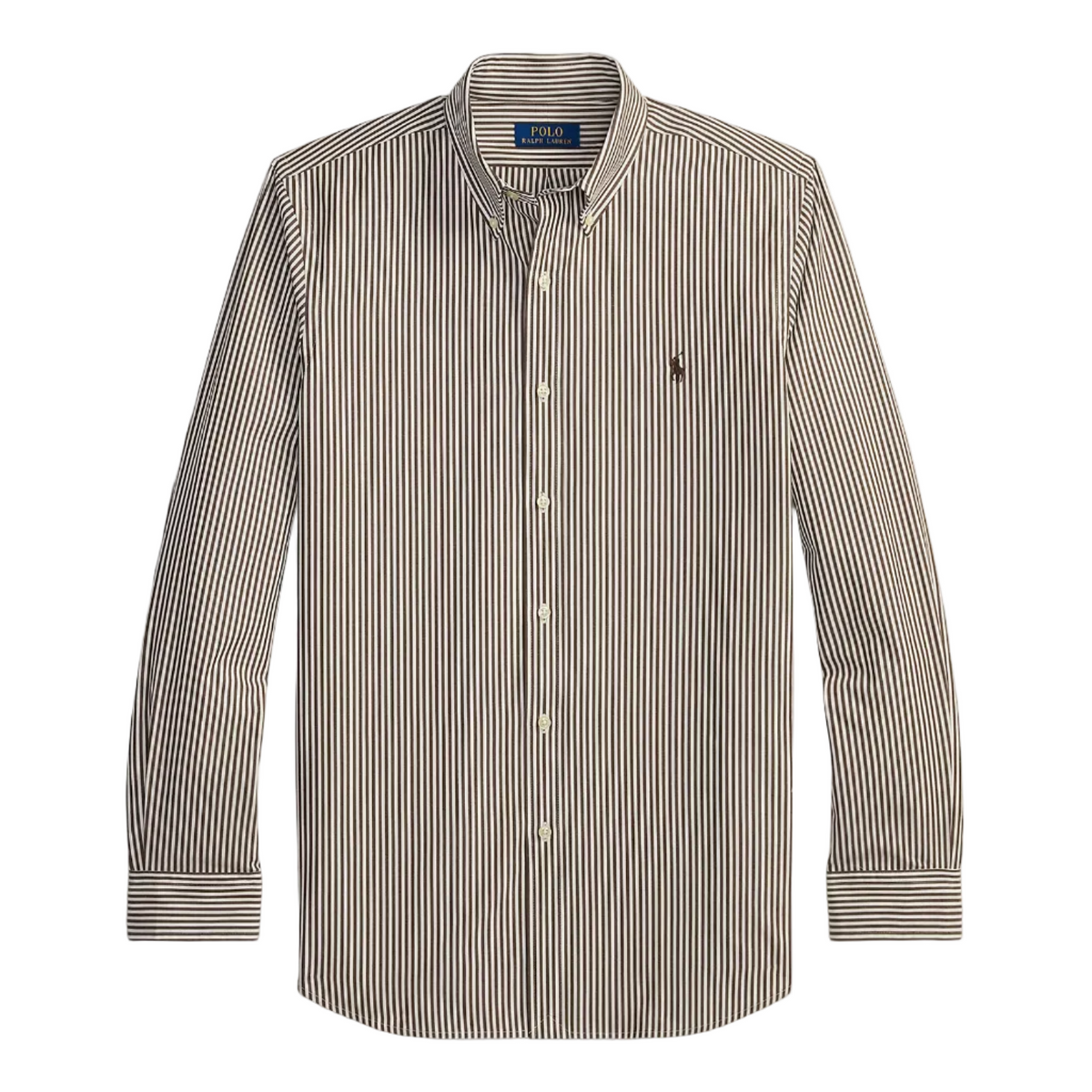 Camicia in popeline stretch a righe Custom Fit