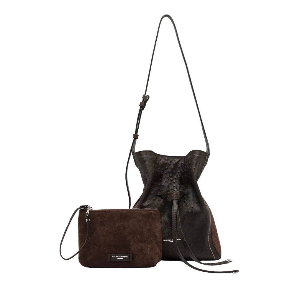 Borsa Sienna in Stampa Struzzo
