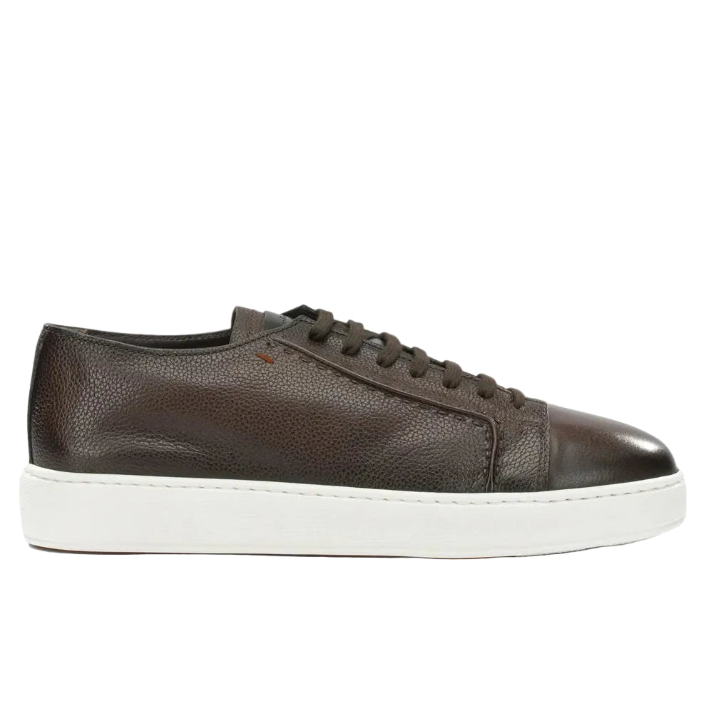 Sneakers Basse in Pelle Martellata