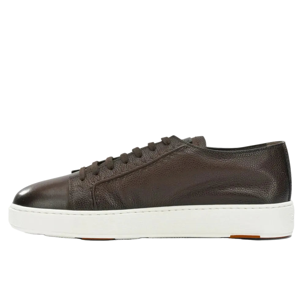 Sneakers Basse in Pelle Martellata