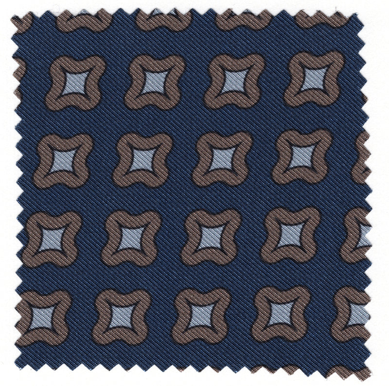 Cravatta sette pieghe su misura - microfantasia 9367-5