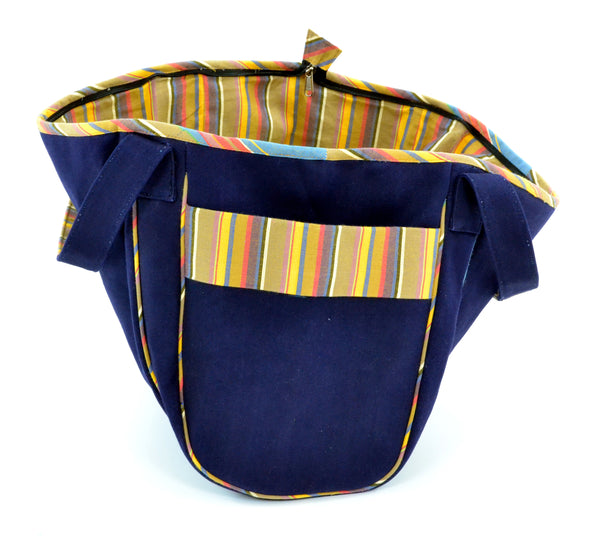 Borsa Gaia Marrone-Blu