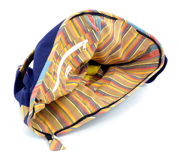 Borsa Gaia Marrone-Blu