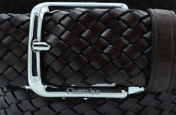 Cintura Intrecciata ECM124 marrone