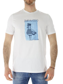 T-shirt Jersey Stampa MH-941 bianco
