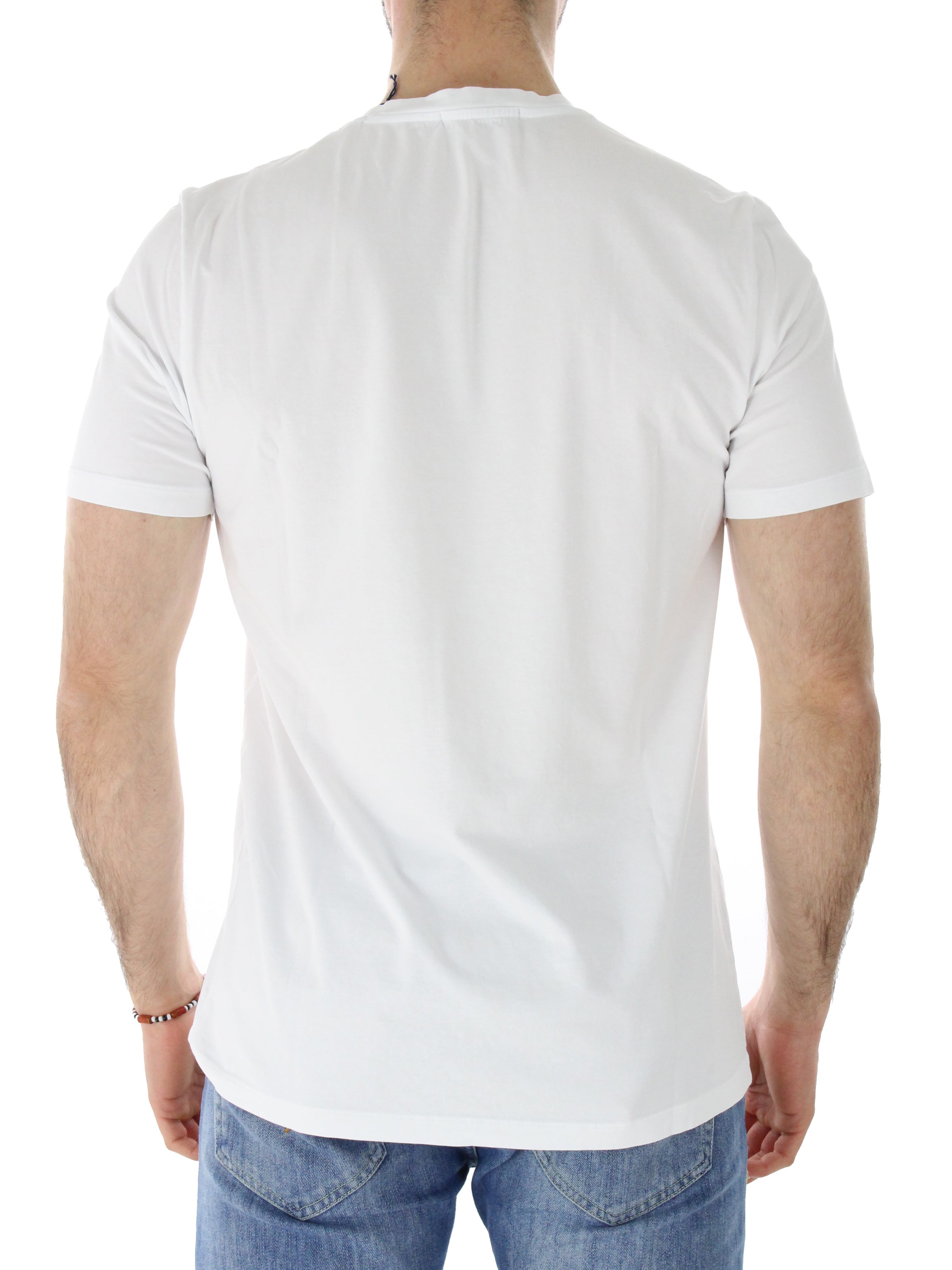 White MH-941 print jersey t-shirt