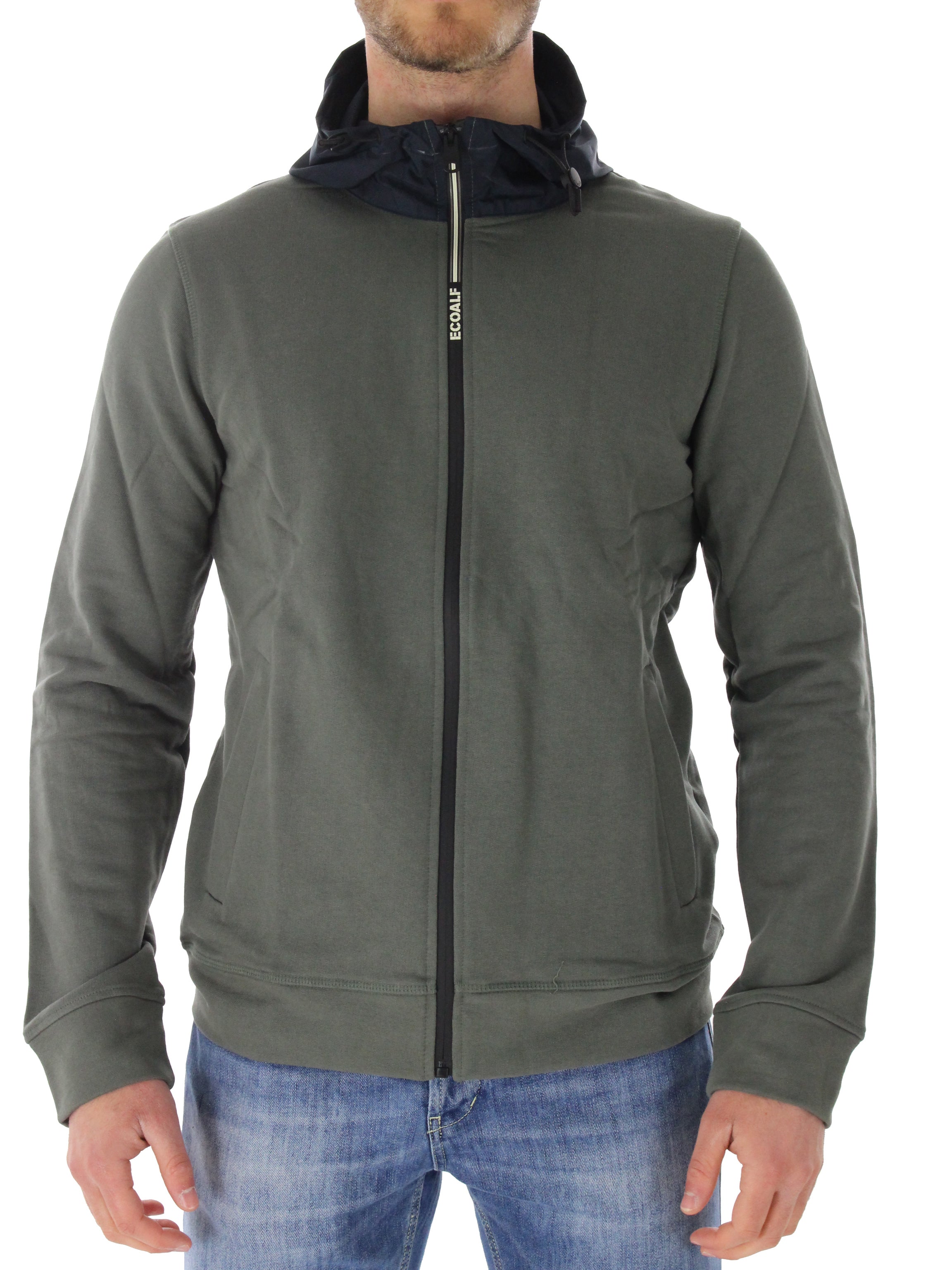 Green Sazbialf hooded zip sweatshirt
