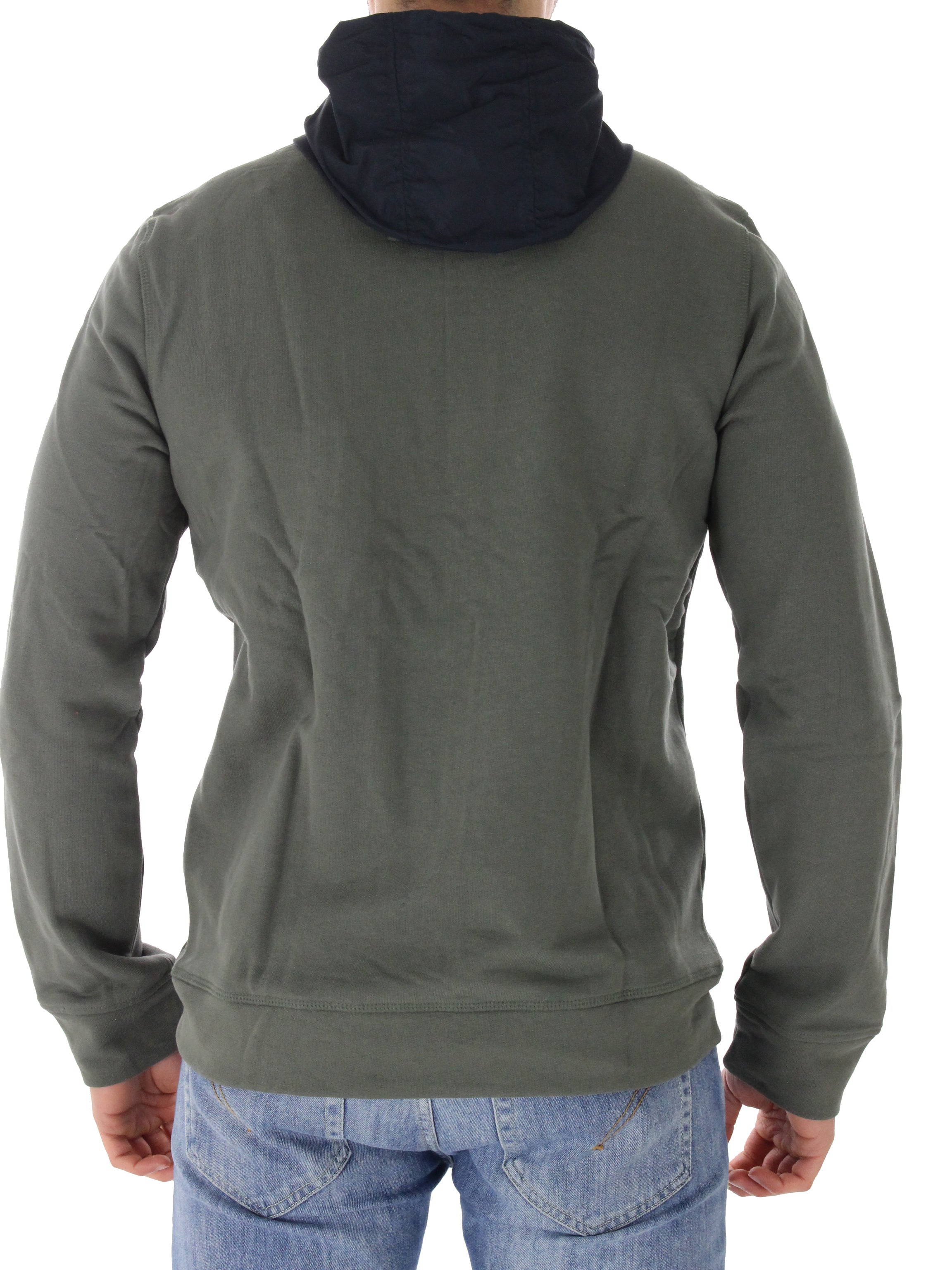 Green Sazbialf hooded zip sweatshirt