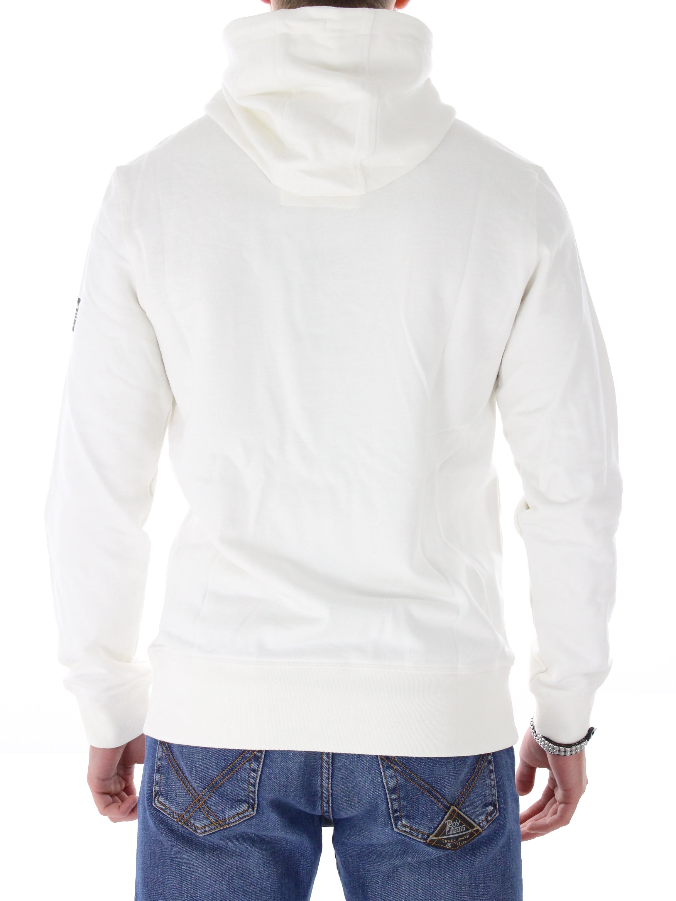 White Barcalf hooded sweatshirt