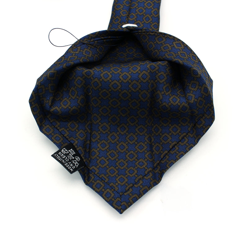 Cravatta sette pieghe su misura - microfantasia 9445-2