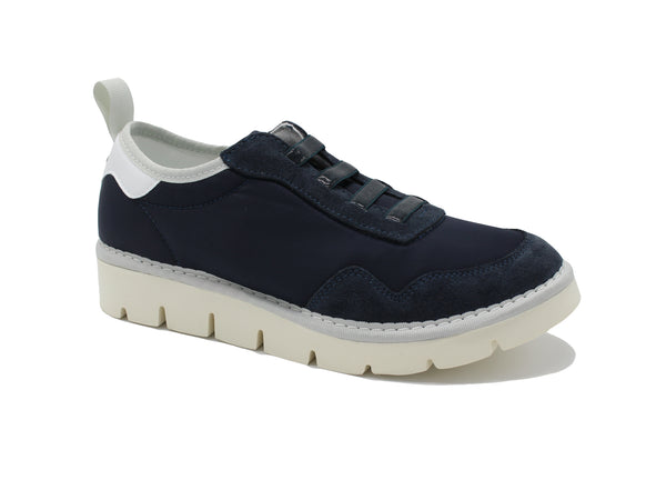 Sneaker Slip-on nylon and suede p05w1601000018 blue