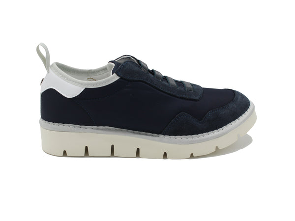 Sneaker Slip-on nylon and suede p05w1601000018 blue