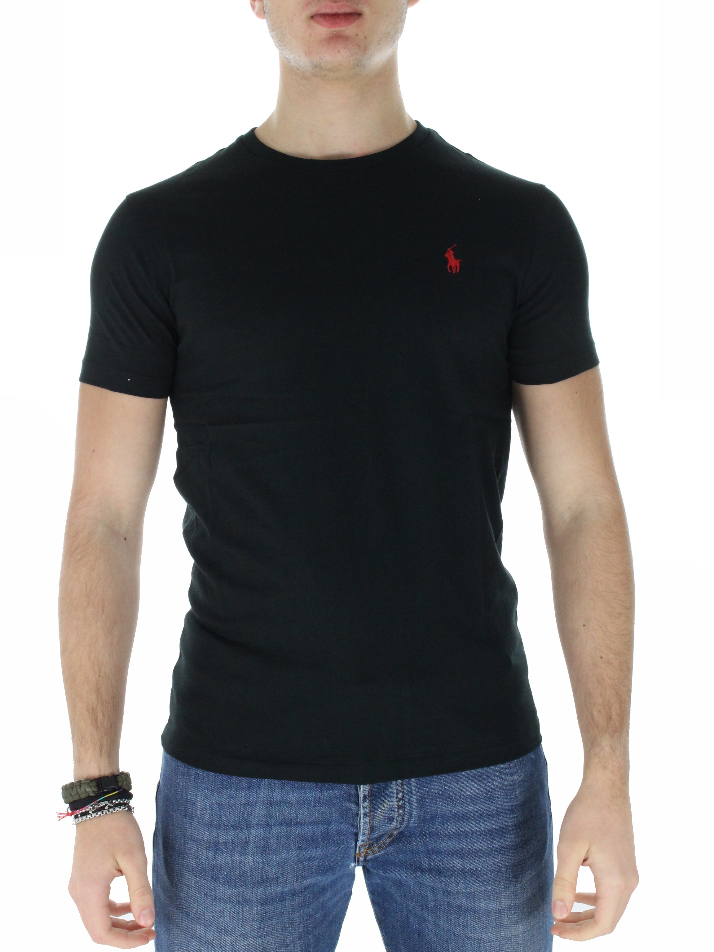 Custom Slim Fit 710680785 black t-shirt