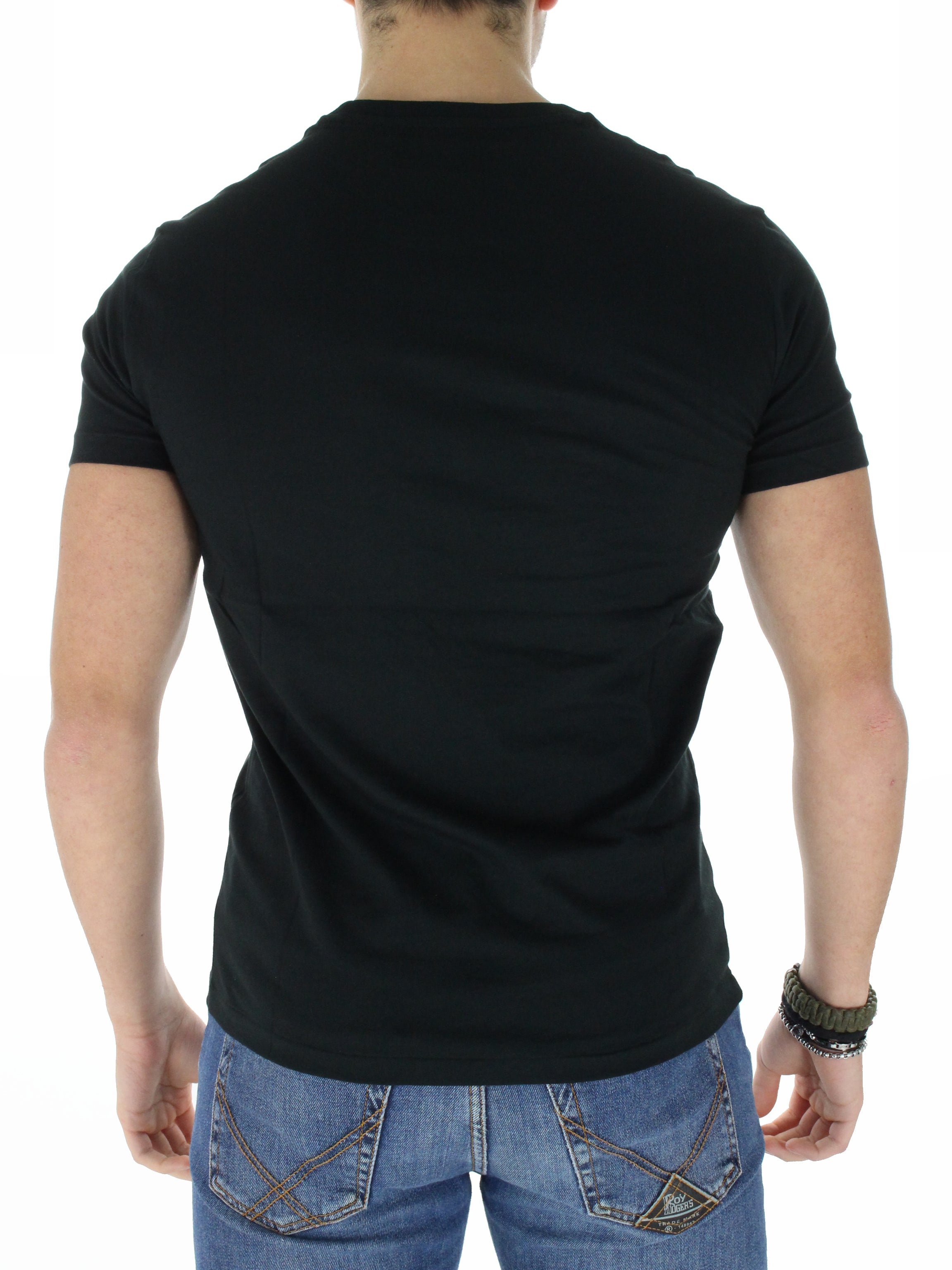 Custom Slim Fit 710680785 black t-shirt