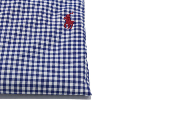Custom Fit checkered shirt 710865770004 White-Blu