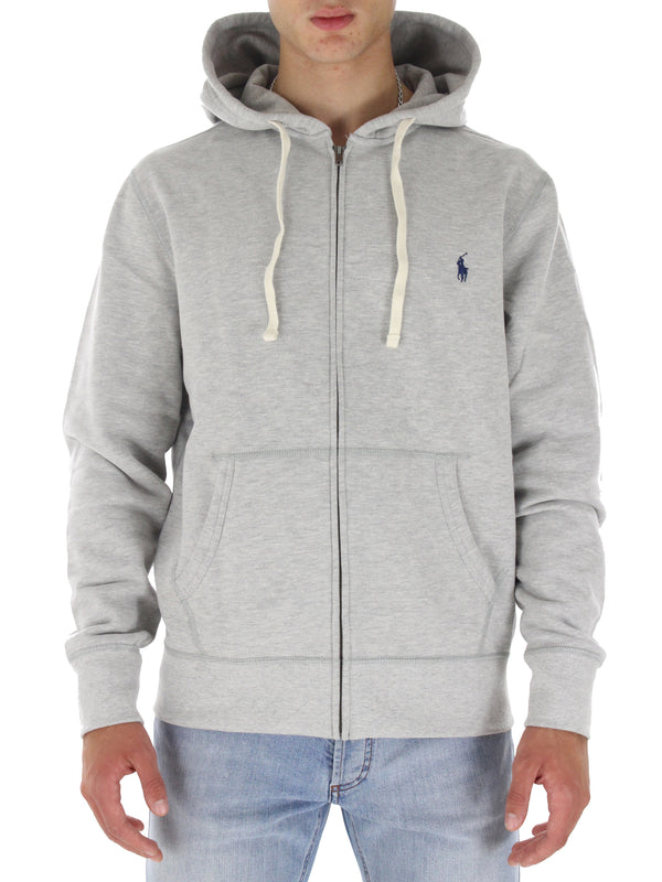 Zip sweatshirt with hood 7108132970 Gray