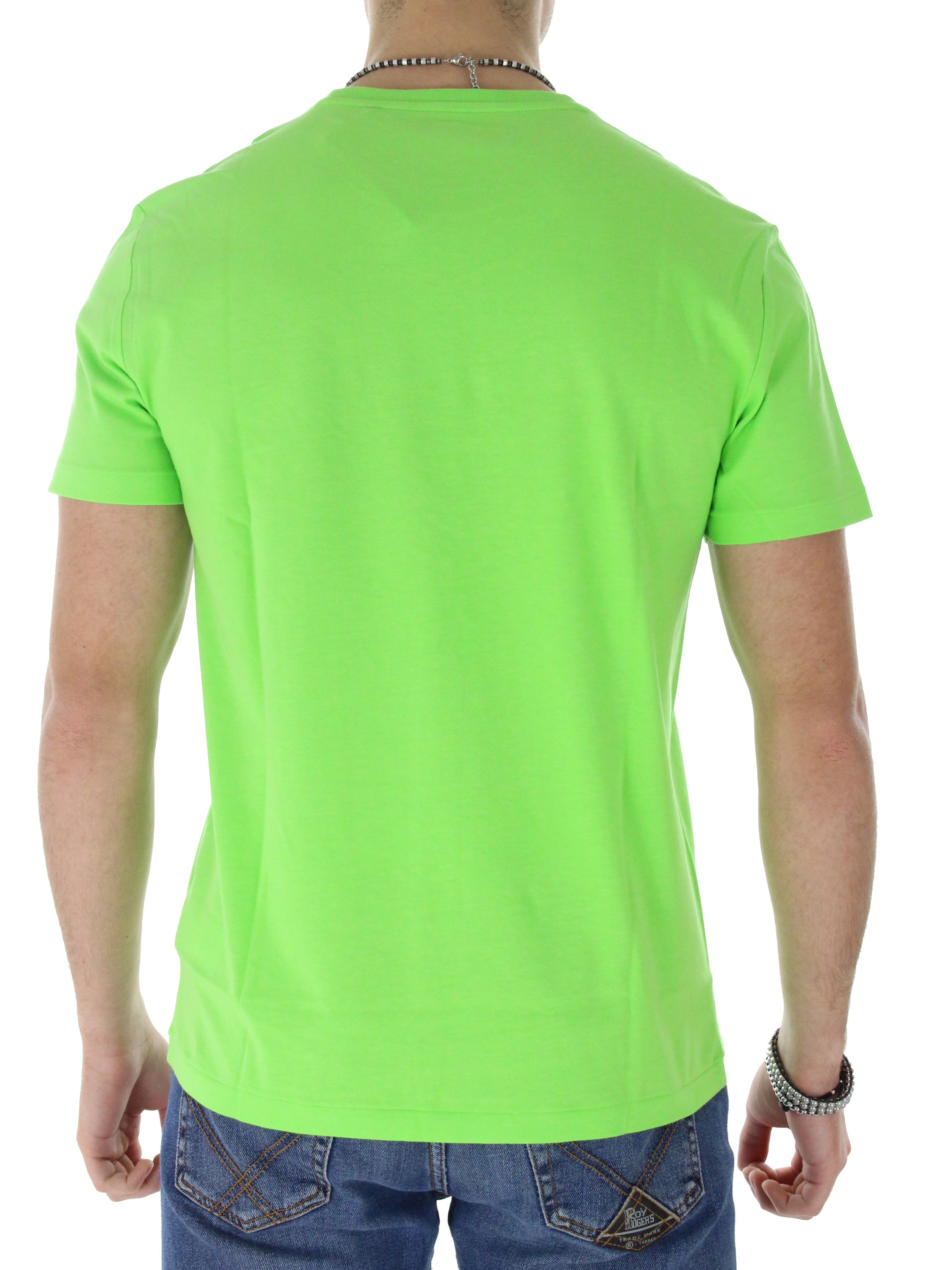Custom Slim T-shirt 710671438 Acid green