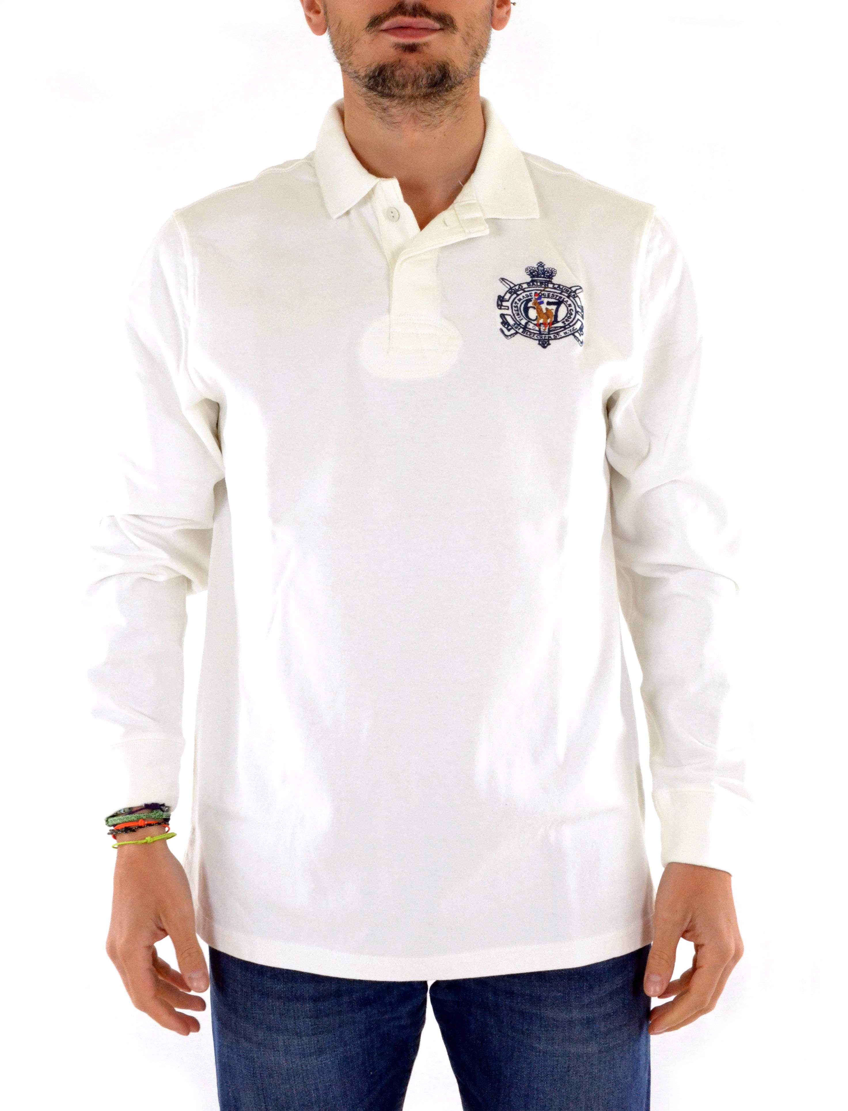 POLO RALPH LAUREN POLO RUGBY A15KR631 BIANCO