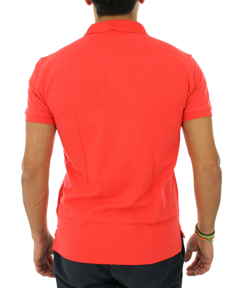 Polo slim 710 536856 rosso geranio