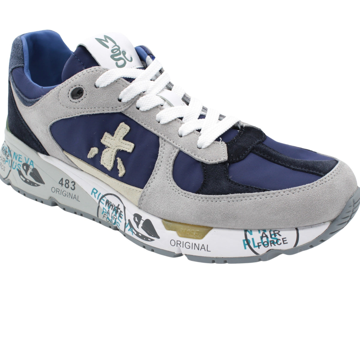 Premiata sneaker mase uomo blu-grigio