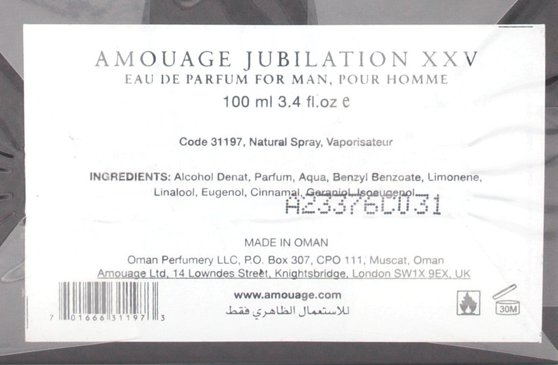 Perfume JUBILATION XXV Man 31197