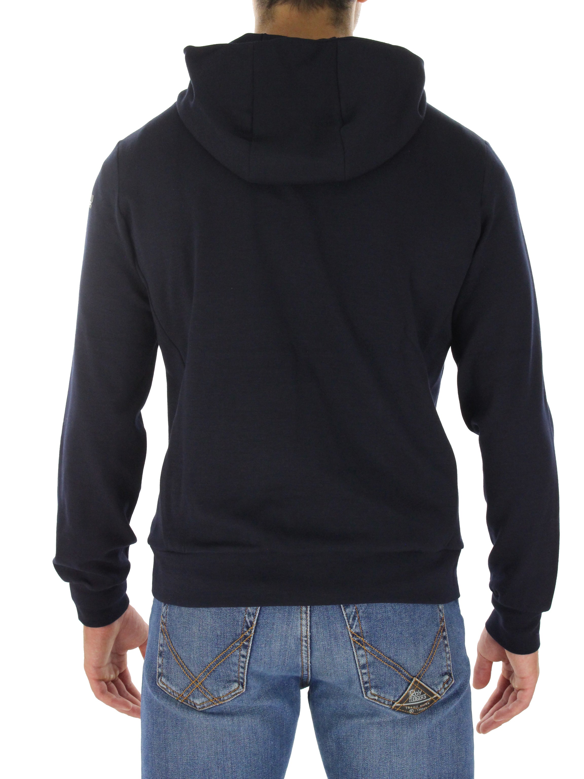 Fleche Sweatshirt New Jer Zip Hood W21155 Blue Black