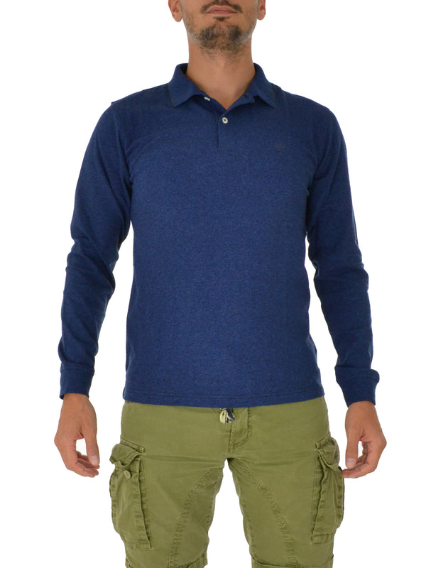 Polo Piquet A28103 blue melange
