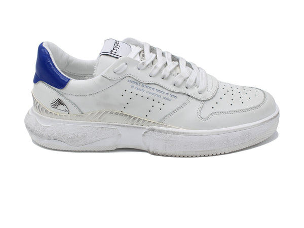 Sneaker S106 Bianco-Azzurro