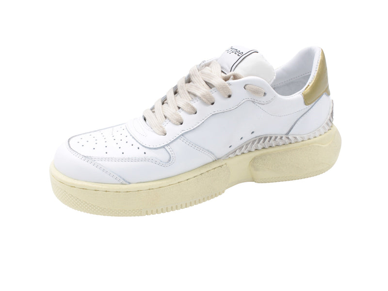 Sneaker S120 Bianco-Oro