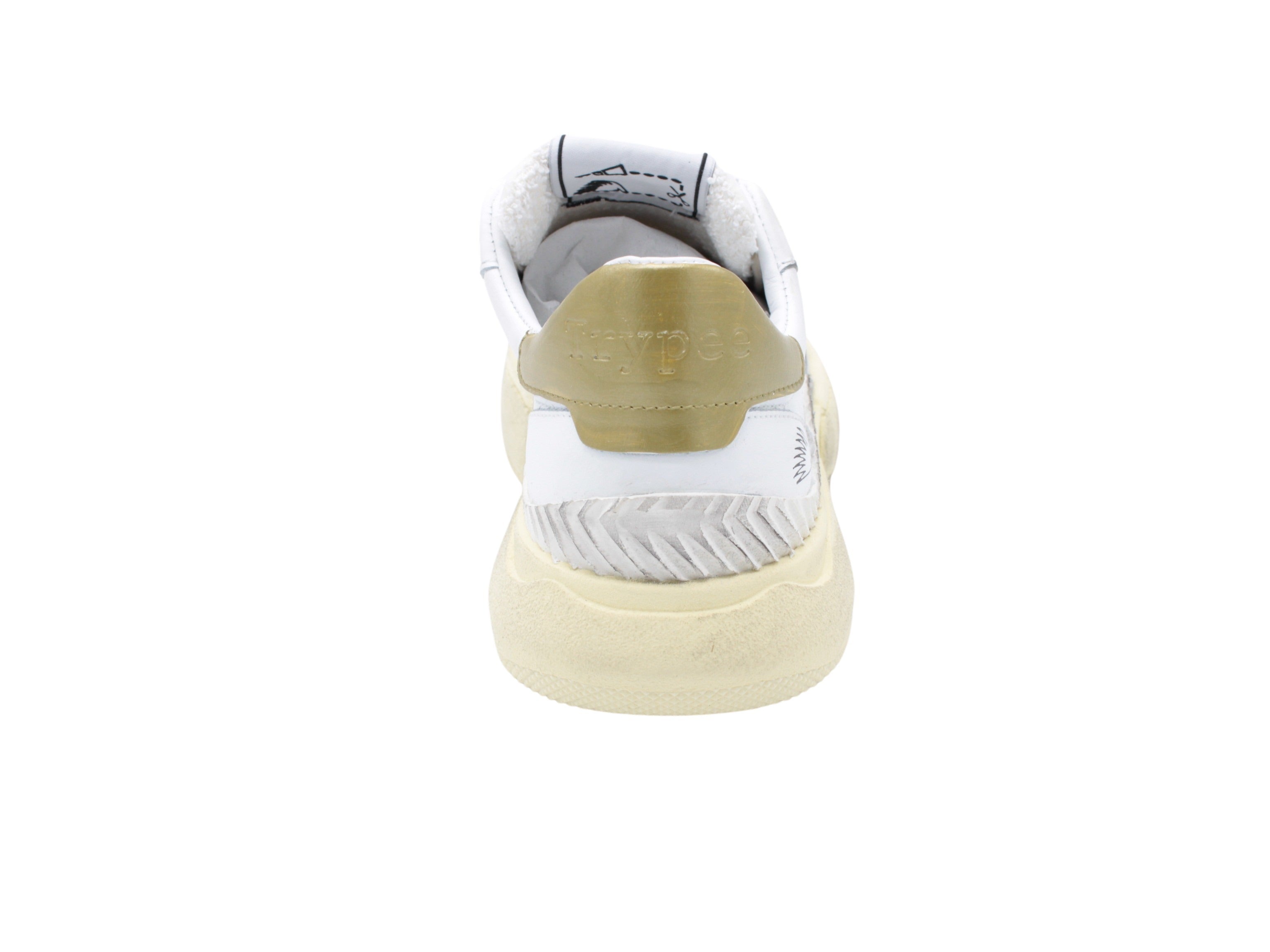 Bianco-gold S120 sneaker