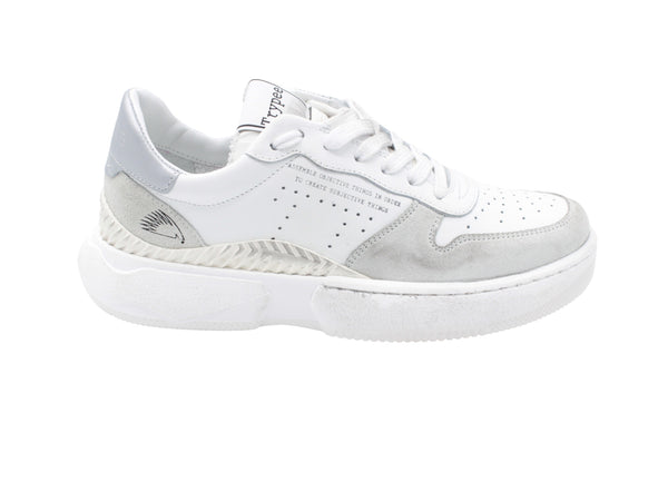 Sneaker S126 Bianco-Argento
