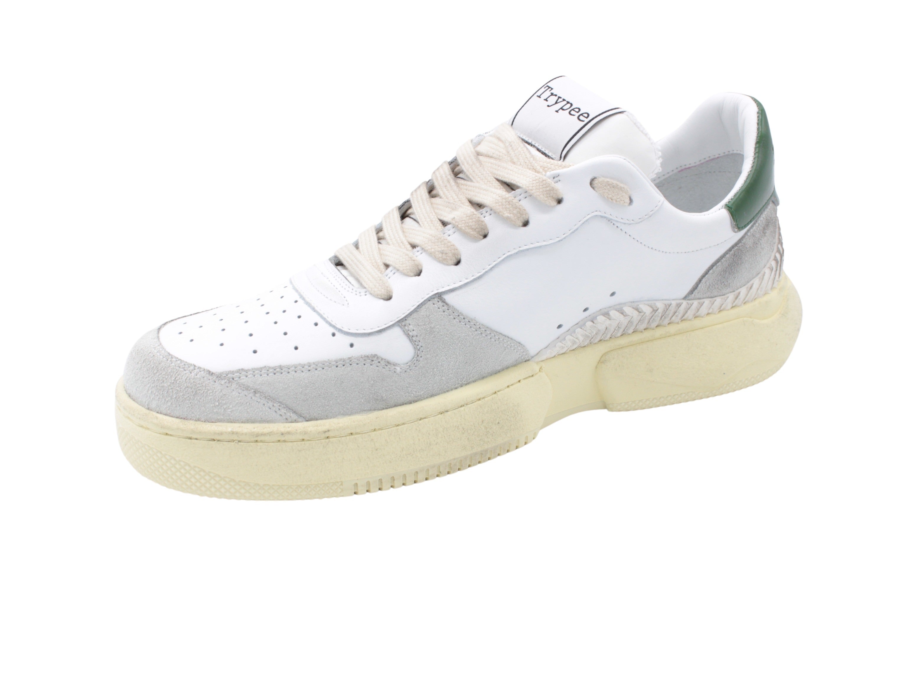 S128 white-green sneaker